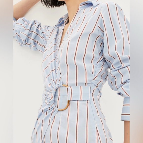 NWT Veronica Beard Afton Striped Wrap Dress size 4 - Picture 3 of 6